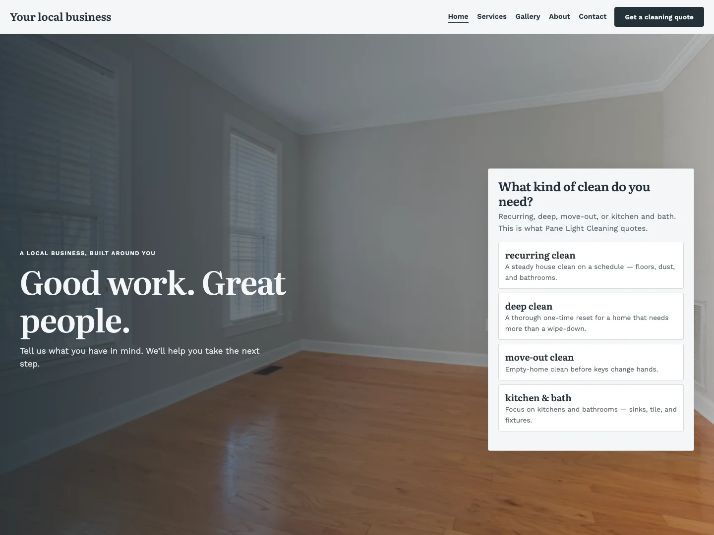 Design 11 website preview with sample content